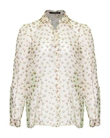 Heart Print Blouse