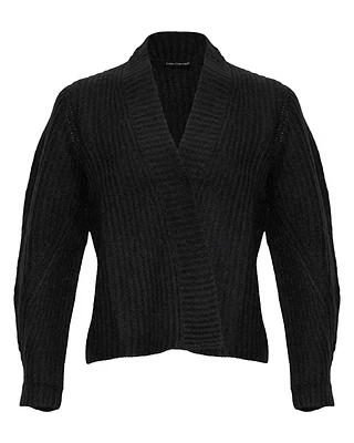 Hip Length Open Cardigan