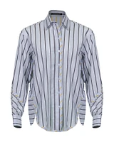 Jacquard Stripe Tunic Blouse