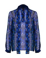 Leaf Print Blouse