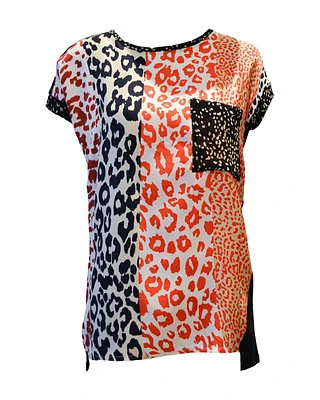Leo Print Front Top