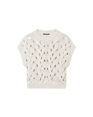 Luisa Cerano Cable Design Tank Top