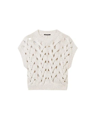 Luisa Cerano Cable Design Tank Top