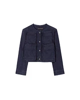 Luisa Cerano Denim 4 Pocket Cropped Jacket