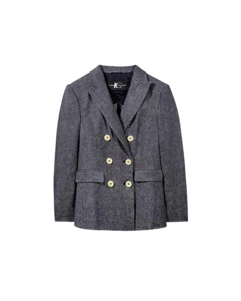 Luisa Cerano Linen Double Breasted Blazer