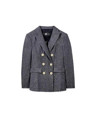 Luisa Cerano Linen Double Breasted Blazer