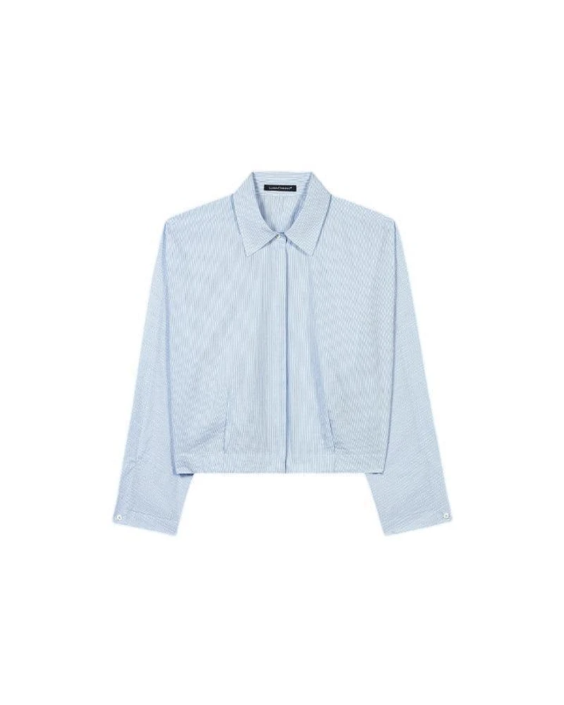 Luisa Cerano Stripe Kimono Box Blouse
