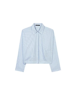 Luisa Cerano Stripe Kimono Box Blouse