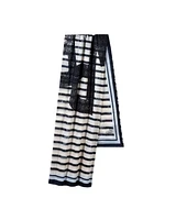 Luisa Cerano Stripe Lettering Scarf