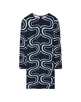 Luisa Cerano Wave Print Dress