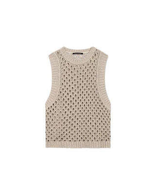 Luisa Cerano Mesh Look Tank Top