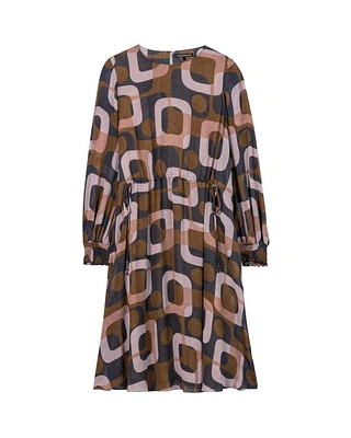 Mid-Century Print Dress