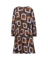 Mid-Century Print Dress