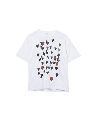 Luisa Cerano Mini Heart Print T-Shirt