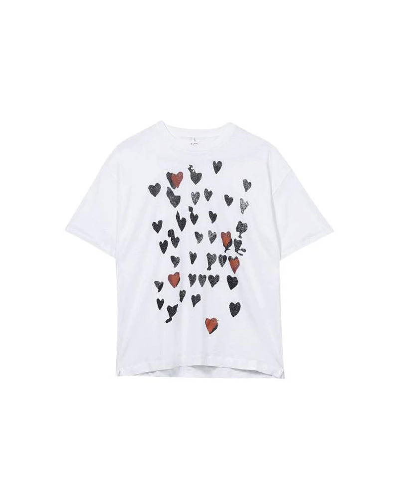 Luisa Cerano Mini Heart Print T-Shirt