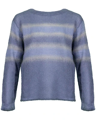 Mohair Wide Stripe Pullover