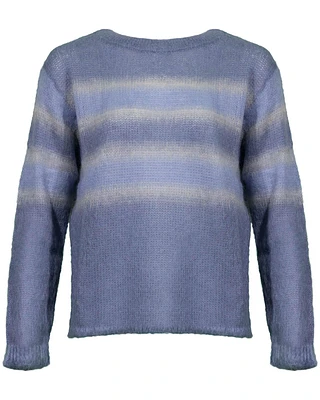 Mohair Wide Stripe Pullover