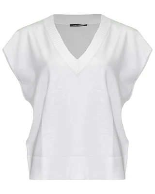 Non-Wool Cap Sleeve Pullover