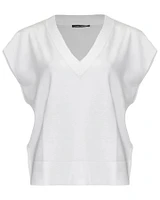 Non-Wool Cap Sleeve Pullover