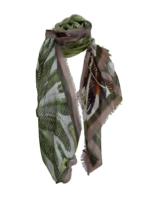 Olive Print Scarf