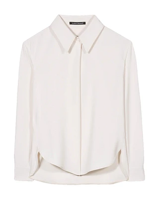 Luisa Cerano One Button Shirt Blouse