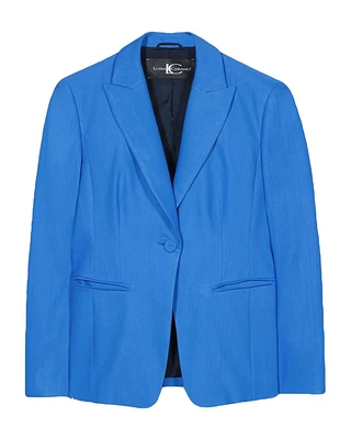 Luisa Cerano One Button Stretch Blazer Cornflower