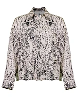 Paisley Print Long Sleeve Blouse