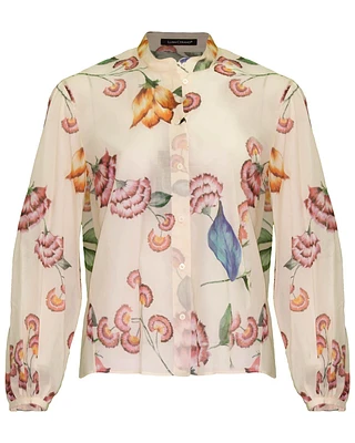 Pastel Floral Print Blouse