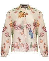 Pastel Floral Print Blouse