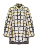 Plaid Sherling Coat