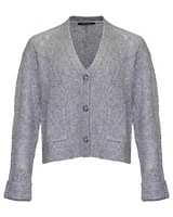 Pointelle Cardigan Light Grey