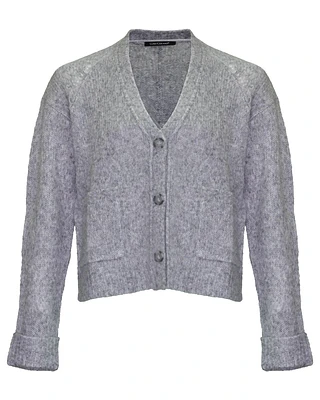 Pointelle Cardigan Light Grey