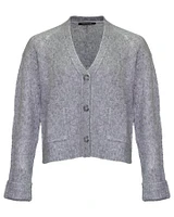 Pointelle Cardigan Light Grey