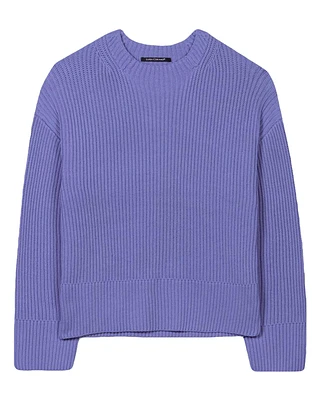 Ribbed Cotton Knit Sweater