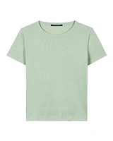 Luisa Cerano Ribbed Crew Neck Tee
