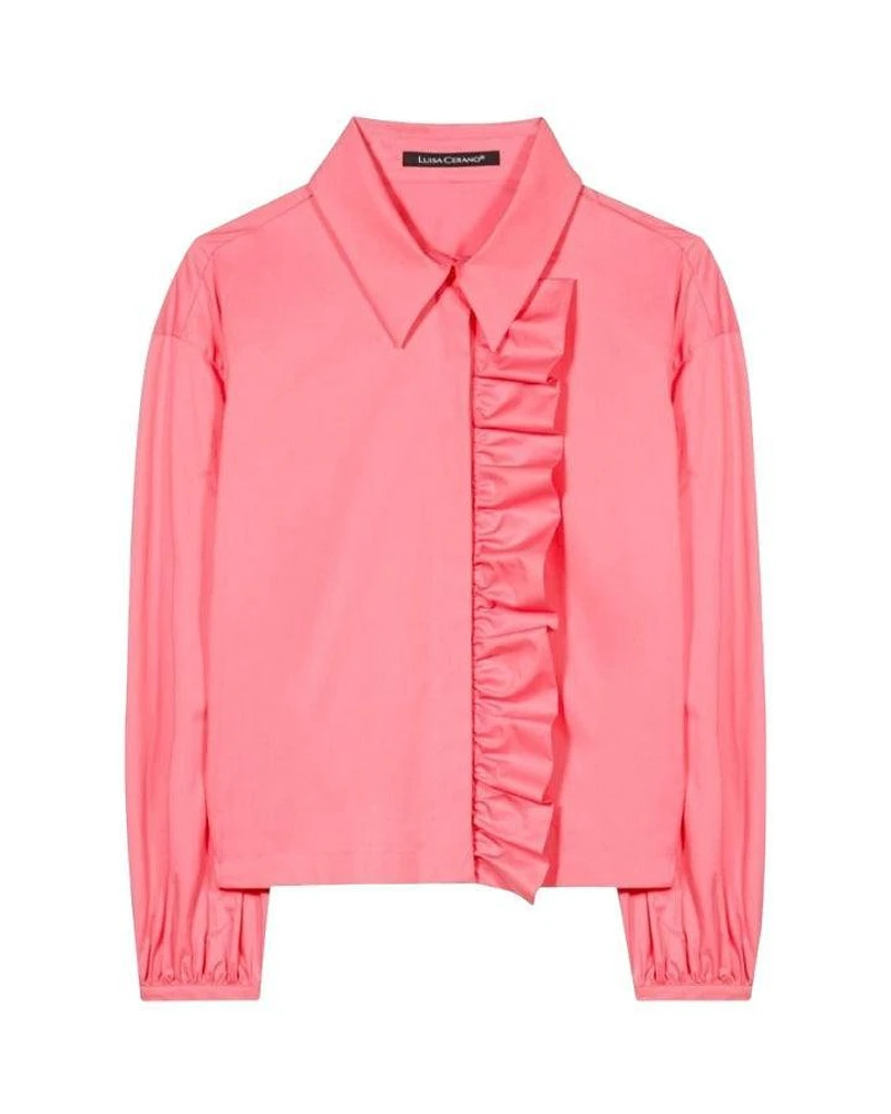 Luisa Cerano Ruffle Front Blouse