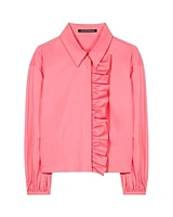 Luisa Cerano Ruffle Front Blouse