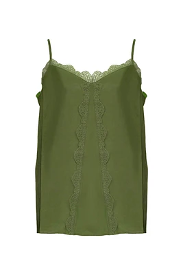 Silk Cami Green