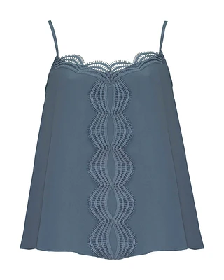 Luisa Cerano Spagetti Strap Silk Blend Camisole