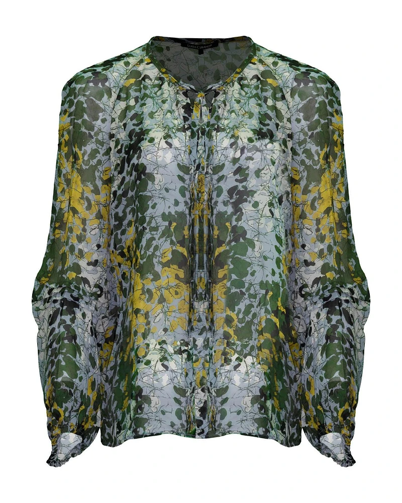 Speckled Print Blouse