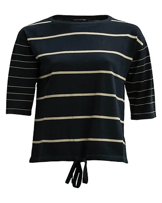 Striped Knit with Drawstring Waist