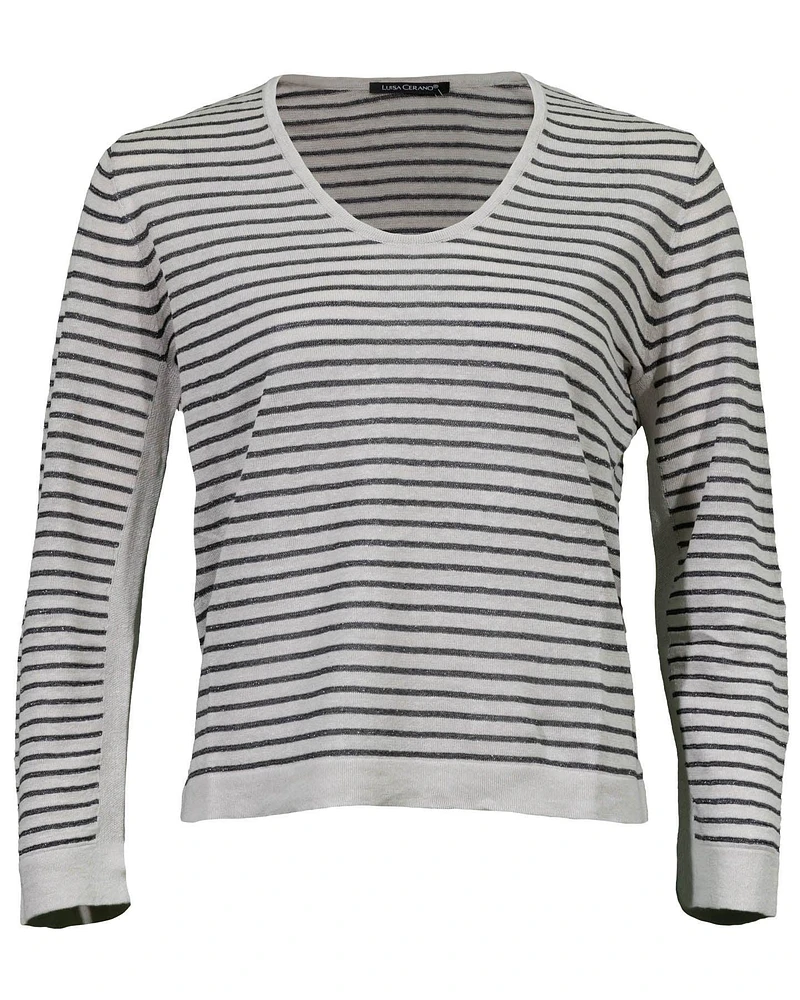 Striped Linen Pullover