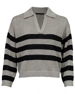 Striped Polo Pullover