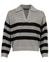 Striped Polo Pullover