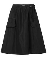 Taffeta Cargo Skirt