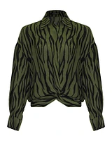 Tiger Print Top