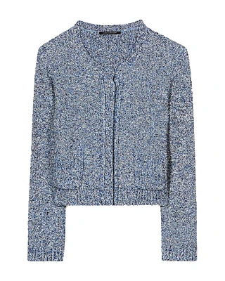 Tweed Look Cropped Cardigan