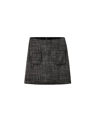 Luisa Cerano Tweed Short Skirt