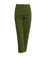 Twill Boyfriend Ankle Pants