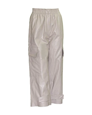 Vegan Leather Cropped Pants